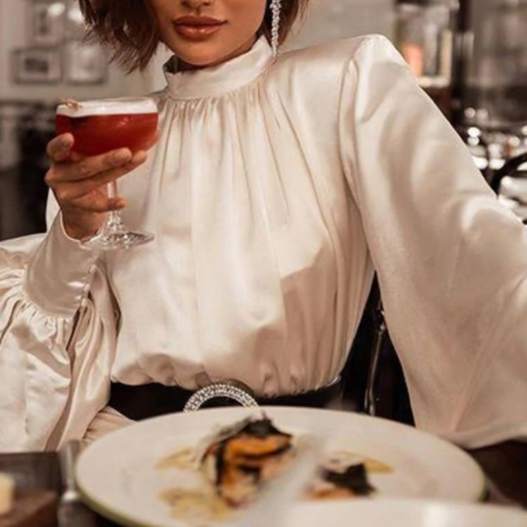 Aphrodite Satin Dress NWT 👗 - Picture 3 of 7